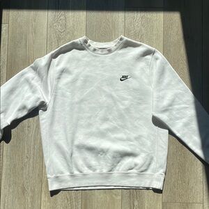 Nike Men's Classic White Crewneck Sweater